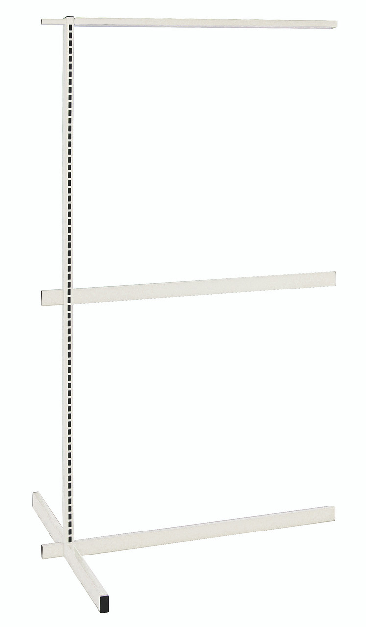 Partition Wall Add-On Unit, double sided, 36"W x 50"D x 70"H, Oyster White, 0, Carbon Steel, WS70-DS36ADHC
