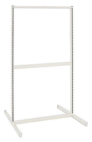 Partition Wall Starter Unit, double sided, 36"W x 50"D x 70"H, Oyster White, 0, Carbon Steel, WS70-DS36HC