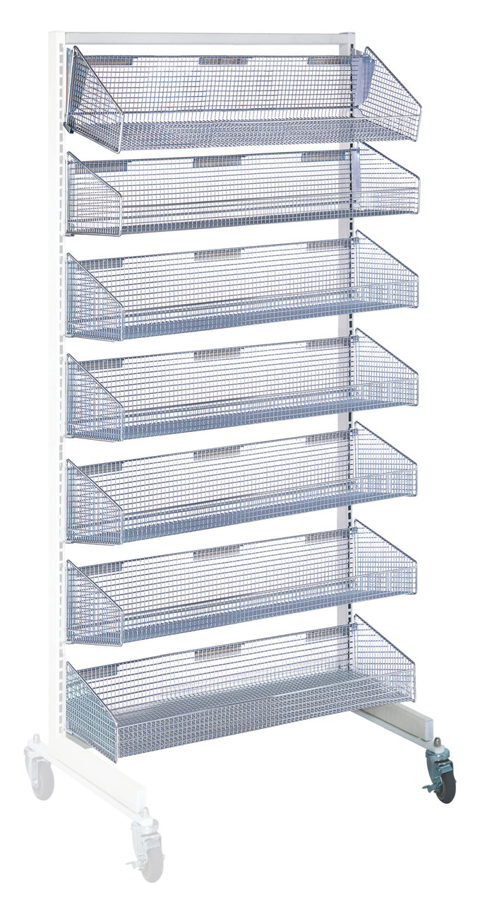 Partition Wall Add-On Unit, mobile, single sided, Oyster White, 0, Carbon Steel, WS70-SS36AD-7S