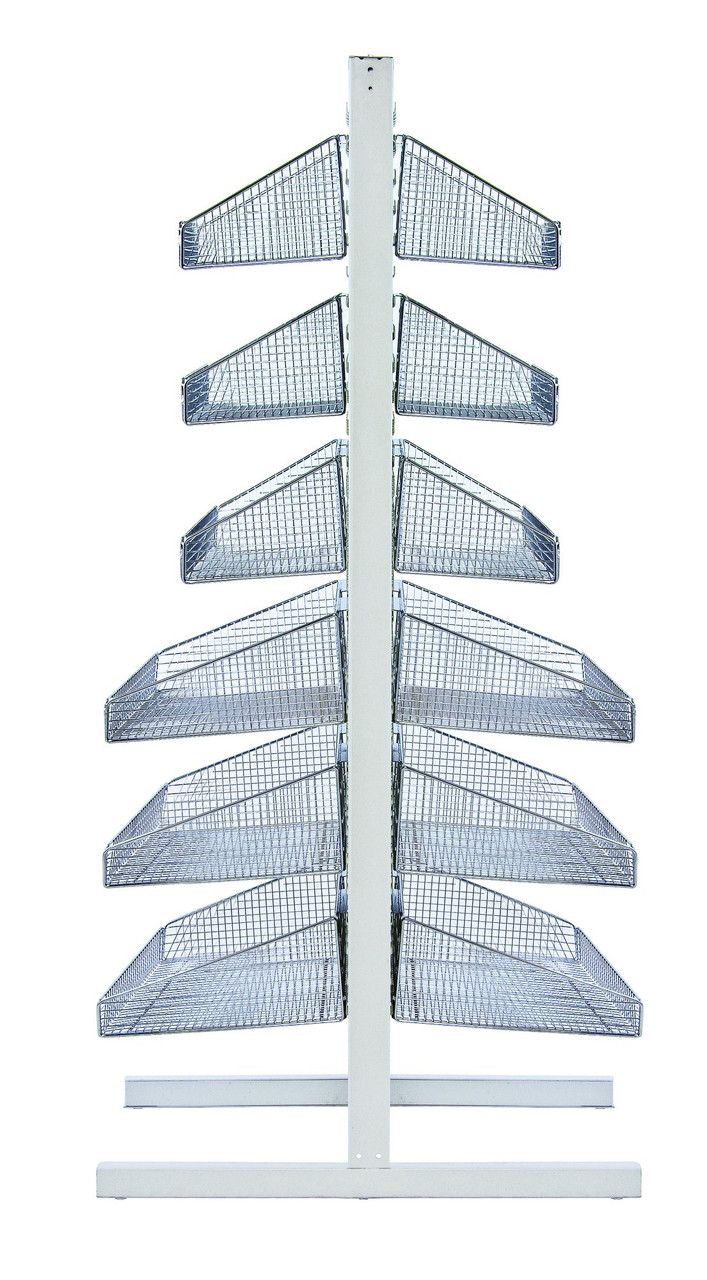 Partition Wall Starter Unit, double sided, mobile, Oyster White, 0, Carbon Steel, WS-DS48-14S