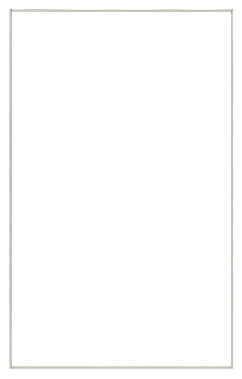 Partition Wall Mounting Frame, needed to mount 36" louvered panels to uprights, Oyster White, 0, Carbon Steel, WS-PM36HC