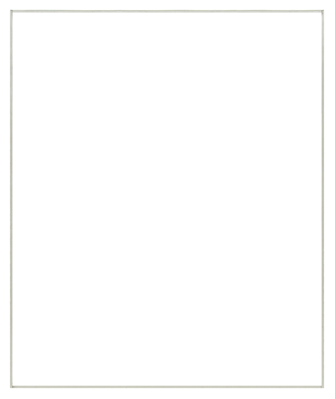 Partition Wall Mounting Frame, needed to mount 48" louvered panels to uprights, Oyster White, 0, Carbon Steel, WS-PM48HC