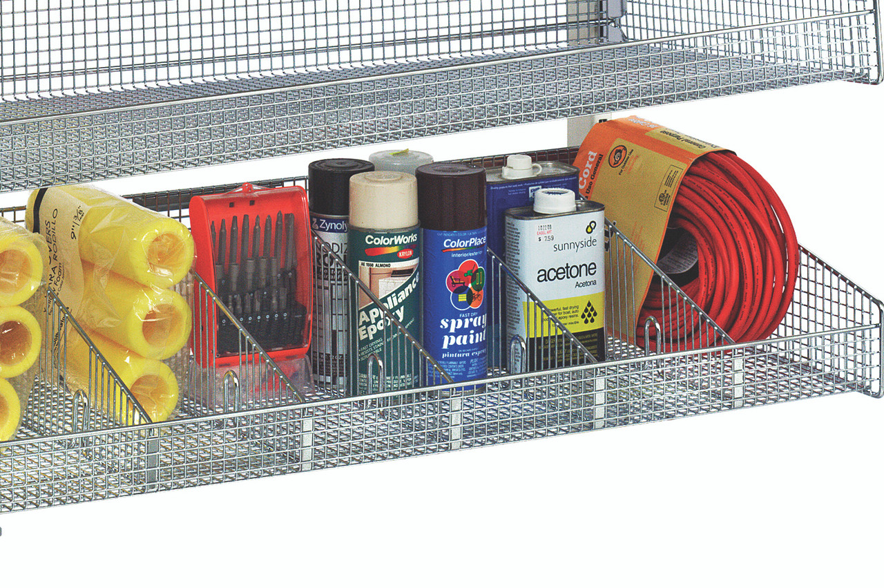 Partition Wall Starter Unit, mobile, single sided, Oyster White, 0, Carbon Steel, WS-SS48-4S3L
