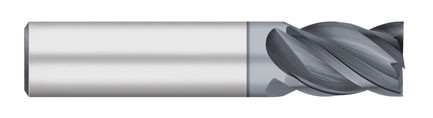END MILL 1/4 4FL SE STUB, CARB, VI ALCRO COAT, TC21139  TITAN USA  SKU TITUS1-TC21139