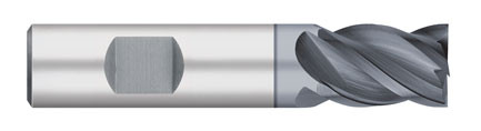 END MILL 1/2 4FL SE STUB, CARB, VI ALCRO COAT W/FL, TC21173  TITAN USA  SKU TITUS1-TC21173