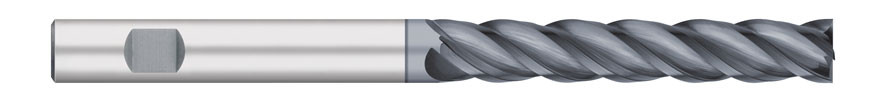 END MILL 1" 4FL SE EX-LONG, CARB VI ALCRO COAT W/FL, TC24558  TITAN USA  SKU TITUS1-TC24558