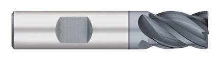 END MILL 1/2 4FL SE STUB W/FL CR-.030, CARB, ALCRO-MAX, TC21541  TITAN USA  SKU TITUS1-TC21541