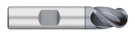 END MILL 5/8 4FL SE STUB BALL, CARB, VI ALCRO COAT W/FL, TC25516  TITAN USA  SKU TITUS1-TC25516