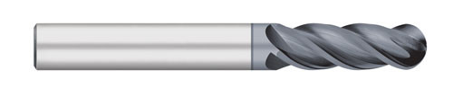 END MILL 1" 4FL SE BALL, LONG, CARB, VI ALCRO COAT, TC25616  TITAN USA  SKU TITUS1-TC25616