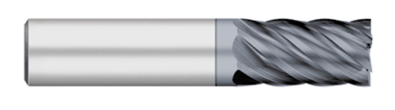 END MILL 1/4" 6FL SE STUB, CARB, VI ALCRO COAT, TC64404  TITAN USA  SKU TITUS1-TC64404