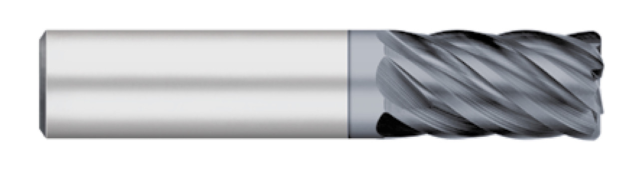 END MILL 3/4" 6FL SE STUB, CARB, CR-0.030, ALCRO-MAX, TC64436  TITAN USA  SKU TITUS1-TC64436