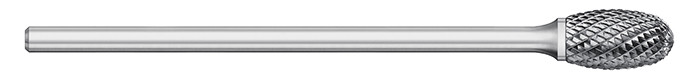 BUR SE-3L6 3/8 DC EGG SHAPE, 1/4 SHK, TB19159  TITAN USA  SKU TITUS1-TB19159