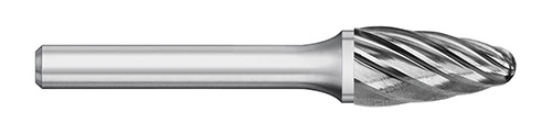BUR SF-3NF 3/8 SC ROUND NOSE TREE FOR ALUM, 1/4 SHK, TB19602  TITAN USA  SKU TITUS1-TB19602