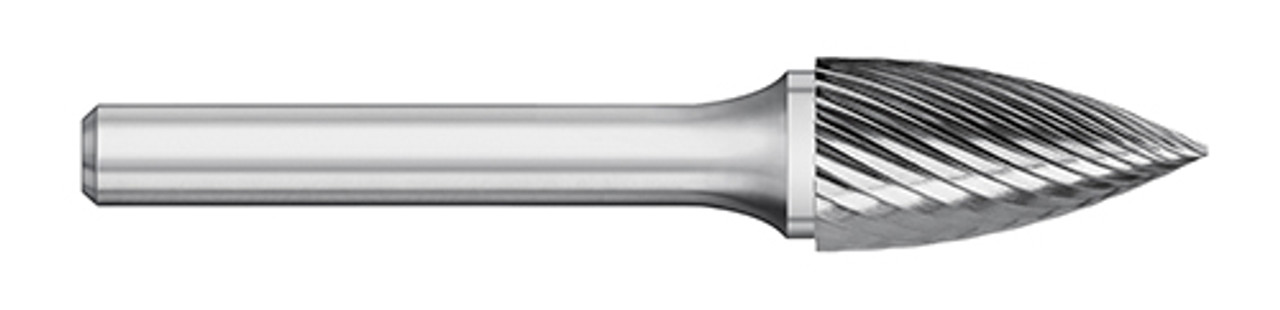 BUR SG-44 1/8 SC POINTED TREE SHAPE, 1/8 SHK, TB19411  TITAN USA  SKU TITUS1-TB19411