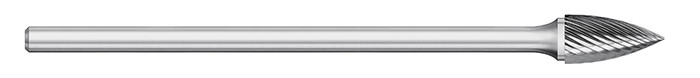 BUR SG-1L6 1/4 SC POINTED TREE SHAPE, 1/4 SHK, TB19934  TITAN USA  SKU TITUS1-TB19934
