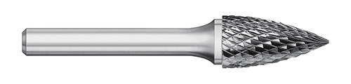 BUR SG-53 3/16 DC POINTED TREE SHAPE, 1/8 SHK, TB19425  TITAN USA  SKU TITUS1-TB19425