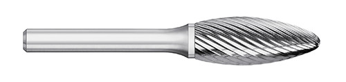 BUR SH-41 1/8 SC FLAME SHAPE, 1/8 SHK, TB19519  TITAN USA  SKU TITUS1-TB19519