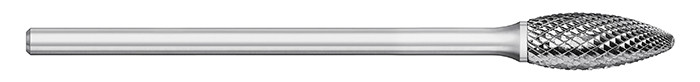 BUR SH-5L6 1/2 DC FLAME SHAPE, 1/4 SHK, TB19957  TITAN USA  SKU TITUS1-TB19957