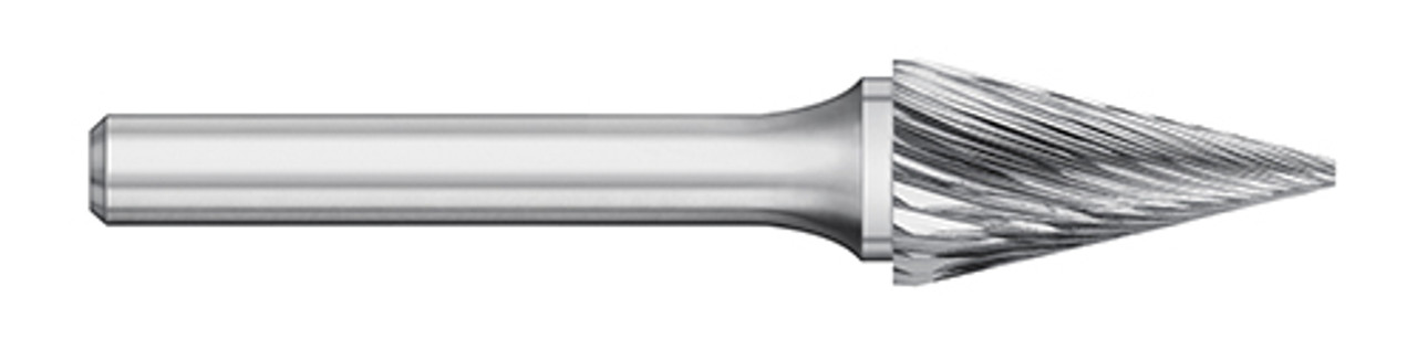 BUR SM-6 5/8 SC POINTED CONE SHAPE, 1/4 SHK, TB19444  TITAN USA  SKU TITUS1-TB19444