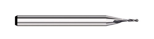 END MILL 0.013 2FL MICRO, BALL, CARB, TC57013  TITAN USA  SKU TITUS1-TC57013