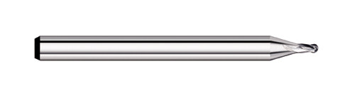 END MILL 0.060 4FL MICRO BALL, STUB FLT, CARB, TC55060  TITAN USA  SKU TITUS1-TC55060