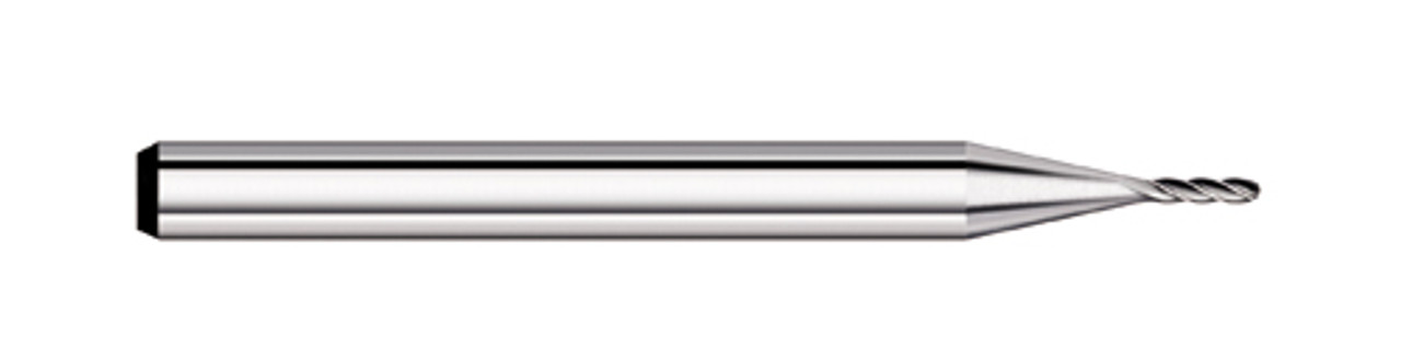 END MILL 0.022 4FL MICRO, BALL, CARB, TC59022  TITAN USA  SKU TITUS1-TC59022
