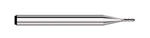 END MILL 0.036 4FL MICRO, BALL, CARB, TC59036  TITAN USA  SKU TITUS1-TC59036