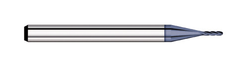 END MILL 0.018 4FL MICRO, BALL, CARB ALTIN, TC59218  TITAN USA  SKU TITUS1-TC59218
