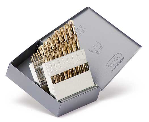 DRILL SET 1/16-3/8 X 64ths 21PC, JBR LGTH 135PT, COB, HD, MS99155  TITAN USA  SKU TITUS1-MS99155