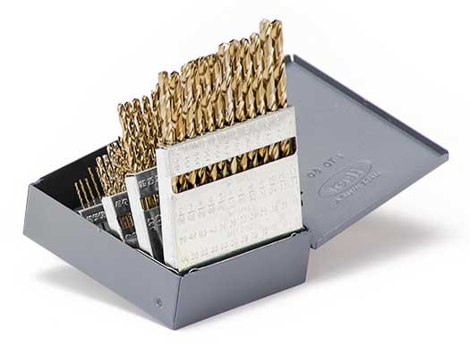 DRILL SET #1 - #60 60PC, JBR LGTH 135PT, COB, HD, MS99161  TITAN USA  SKU TITUS1-MS99161