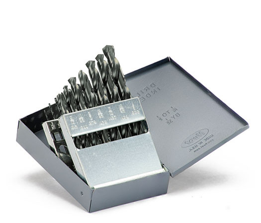 DRILL SET 1/16-1/2 X 32NDS 15PC JBR LGTH 135PT, HSS, BLK OXI, HD, MS99017  TITAN USA  SKU TITUS1-MS99017