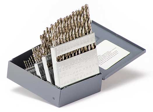 DRILL SET #1-#60 60PC JBR LGTH 118PT, HSS, BRT, MS99040  TITAN USA  SKU TITUS1-MS99040