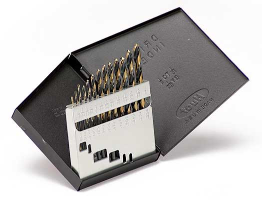 DRILL SET 1/16-1/4 13PC, JBR LGTH 135PT, HSS, B&G, HD, MS99012  TITAN USA  SKU TITUS1-MS99012