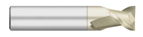 END MILL 1/4" 2FL SE STUB, CARB ZRN COAT FOR ALUM, TC62104  TITAN USA  SKU TITUS1-TC62104