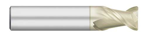 END MILL 3/8" 2FL SE STUB, CR-0.020, CARB, ZRN, TC62408  TITAN USA  SKU TITUS1-TC62408