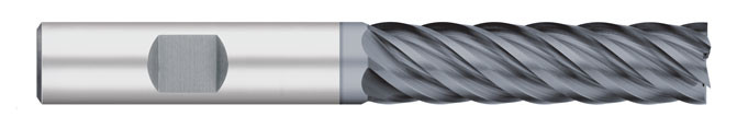 END MILL 1" 6FL SE LONG, CARB, VI ALCRO COAT W/FL, TC61390  TITAN USA  SKU TITUS1-TC61390