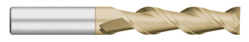 END MILL 3/16 2FL SE LONG, 45 DEG, CARB ZIRC COAT FOR ALUM, TC63312  TITAN USA  SKU TITUS1-TC63312