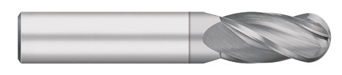 END MILL 1/8 4FL SE BALL, CARB TICN, TC91508  TITAN USA  SKU TITUS1-TC91508