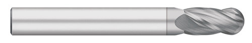 END MILL 1/8 4FL SE BALL LONG, CARB TICN, TC96508  TITAN USA  SKU TITUS1-TC96508