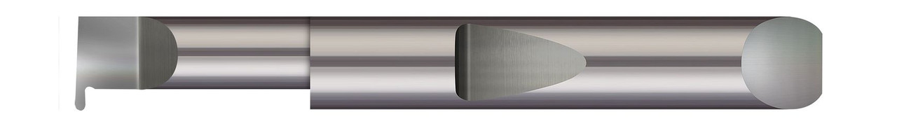 QUICK CHANGE - RIGHT HAND - 0.3700" MIN BORE DIA X 0.500" (1/2) MAX BORE DEPTH X 0.0390" TOOTH WIDTH X 0.1000" PROJECTION X 2.00" (2) OVERALL LENGTH X 0.0195" RADIUS - ALTIN COATED,QFR-039-8X  MICRO 100  SKU MIC100-QFR-039-8X