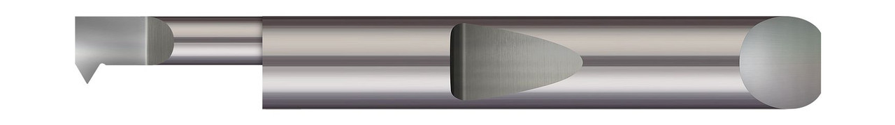 QUICK CHANGE - RIGHT HAND - 0.1800" MIN BORE DIA X 0.500" (1/2) MAX BORE DEPTH X 0.0400" PROJECTION X 2.00" (2) OVERALL LENGTH X 0.002" CORNER RADIUS #27-56,QIT-180500  MICRO 100  SKU MIC100-QIT-180500