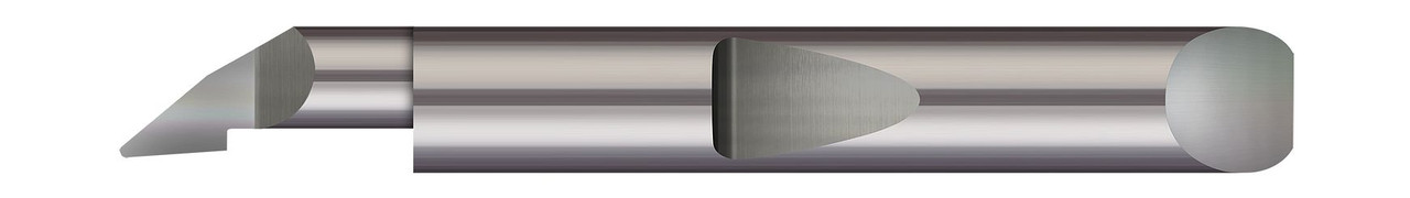 QUICK CHANGE - RIGHT HAND - 0.1100" (2.8 MM) MIN BORE DIA X 0.500" (1/2) MAX BORE DEPTH X 0.1000" TOOTH WIDTH X 0.0150" (1/64) PROJECTION X 1.50" (1-1/2) OVERALL LENGTH X 0.005" CORNER RADIUS ,QPF-110500  MICRO 100  SKU MIC100-QPF-110500