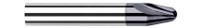 0.0200" RADIUS X 0.1760" LOC X 15° PER SIDE - 2 FL - ALTIN COATED, 75101-C3