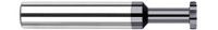 0.2500 (1/4)" CUTTER DIA X 0.0100" RADIUS X 0.0620 (1/16)" WIDTH X 0.7500 (3/4)" NECK LENGTH - STANDARD SLOTTING - 6 FL - ALTIN COATED, 900062-C3