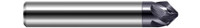 0.2500" (1/4) Shank DIA x 45° per side - 5 Helical FL - AlTiN Coated