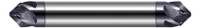 0.2500" (1/4) Shank DIA x 45° per side  DE- 4 Helical FL