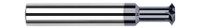 0.0620" (1/16) Cutter DIA x 0.0310" (1/32) Width x 0.0930" (3/32) Neck Length - 90° Included Angle - 4 FL - AlTiN Coated