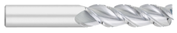 3 FL - 0.1250" (1/8) Cutter DIA x 0.0150" (1/64) Radius x 0.7500" (3/4) LOC  - Uncoated