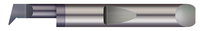 Quick Change -  Right Hand  - 0.1340" Min Bore DIA x 0.375" (3/8) Max Bore Depth x 0.0350" Projection x 1.50" (1-1/2) OAL x 0.005" Corner Radius  - AlTiN Coated