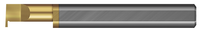 Right Hand  - 6.550 mm Min Bore DIA x 25.00 mm Max Bore Depth x 0.700 mm Tooth Width x 1.240 mm Projection x 57.0 mm OAL  - TiN Coated